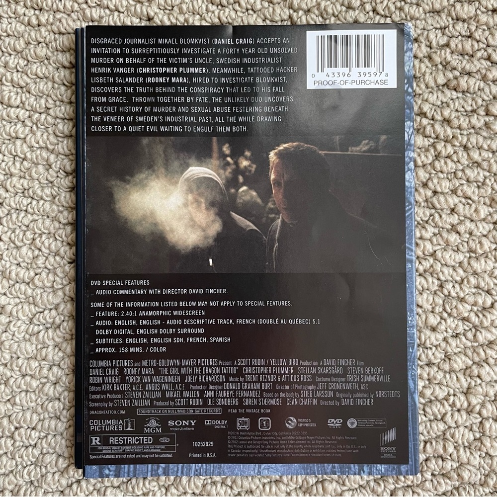 5 for $10 ⭐️ The Girl with the Dragon Tattoo - Picture 2 of 6